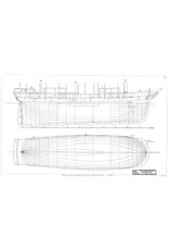 MBT "Progress", Walvisvaarder uit New Bedford (1850) (barkgetuigd) - Bouwtekening Schaal 1 : 48 (10.00.001) - Digitaal