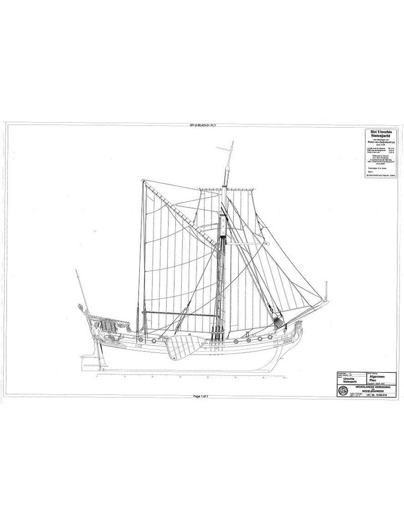 MBT Utrecht State Yacht (1746) - Construction drawing Scale 1:50 (10.06.015)