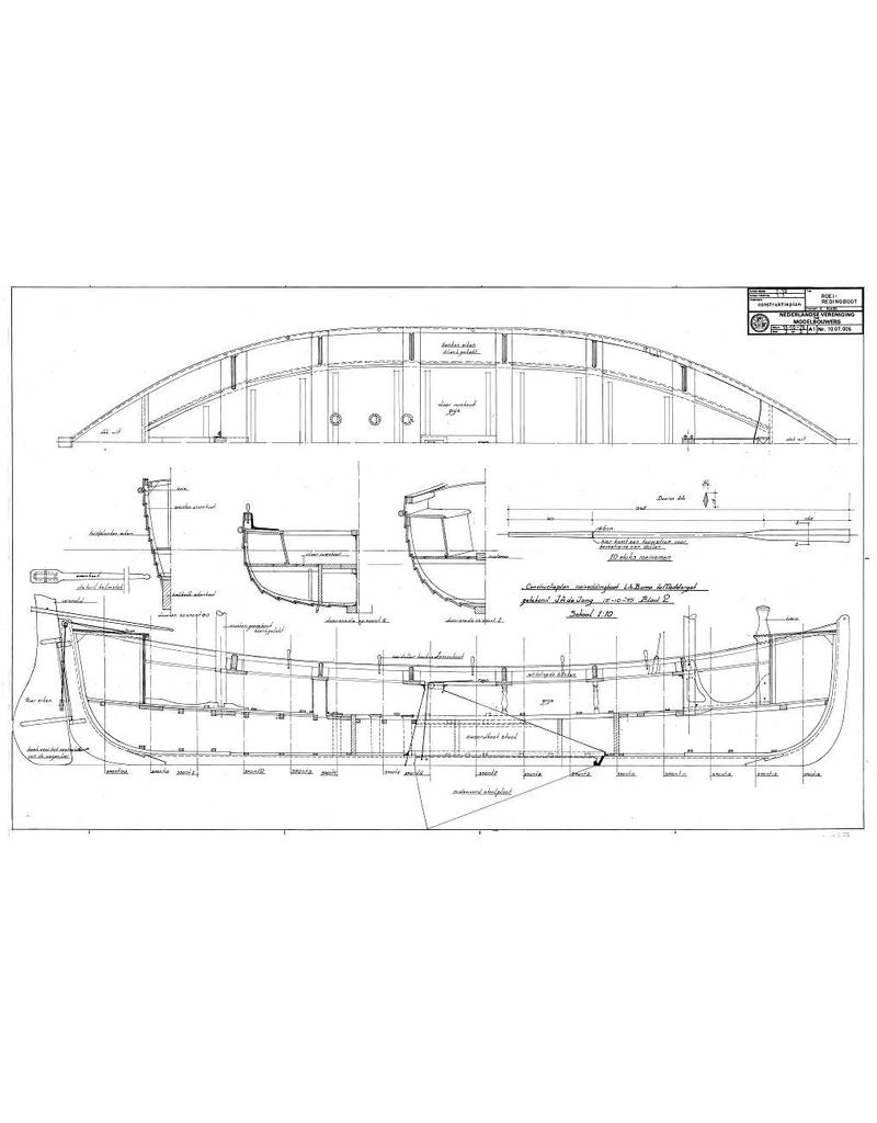 NVM 10.07.006 NZHRM rowing lifeboat "LA Buma" - station Moddergat