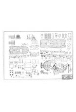 MBT Three-masted topsail schooner "Iskra" (Vlissingen 1917) - Construction Drawing Scale 1 : 100 (10.00.004)