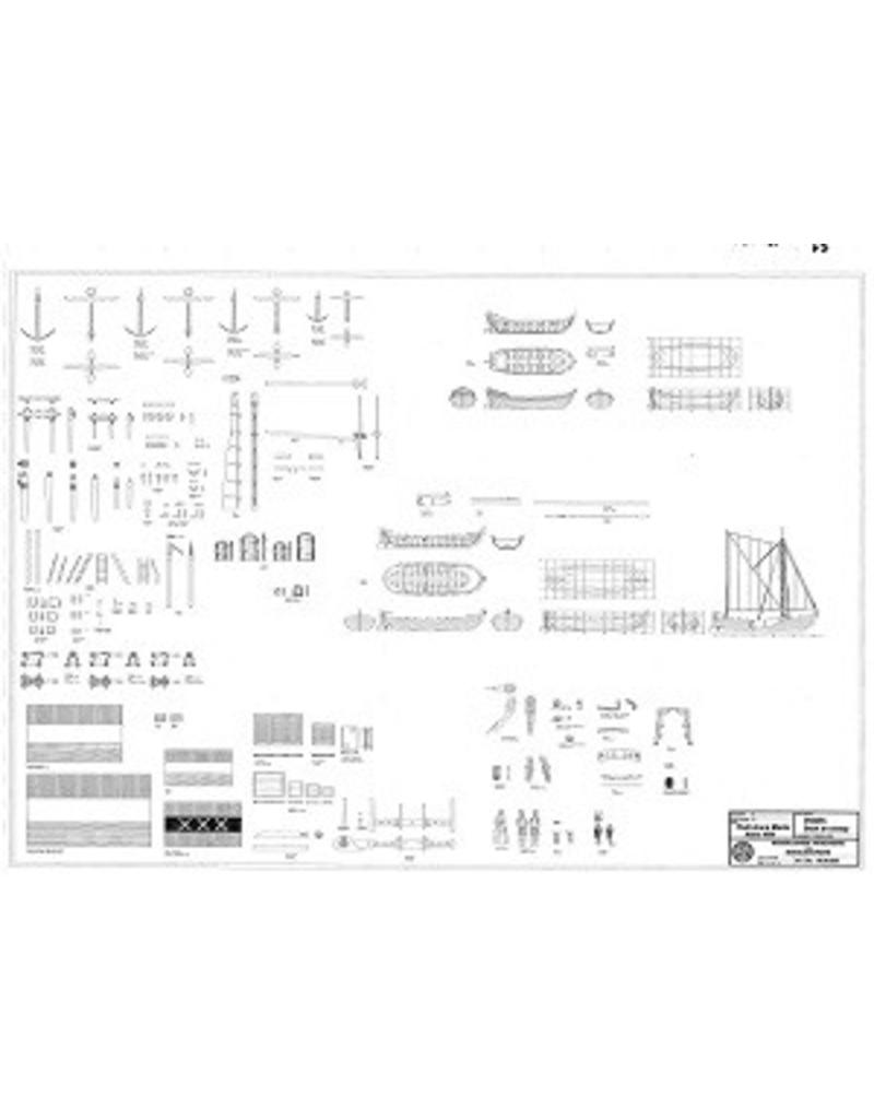 MBT Fluyt "Anna Maria" (1694) - Construction Drawing Scale 1 : 75 (10.00.026)
