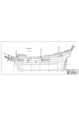 MBT Merchant ship "d`Halve Maen" (c. 1600) - Construction Drawing Scale 1 : 30 (10.00.028)