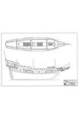MBT VOC ship "Geunieerde Provintien" (1603) - CD with drawings - Construction drawing Scale 1 : 75 (10.00.029B)