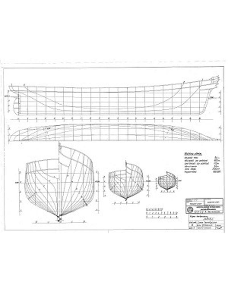 MBT Tea Clipper "Ariel" (1865 - 1872) - Construction Drawing Scale 1 : 100 (10.00.030)