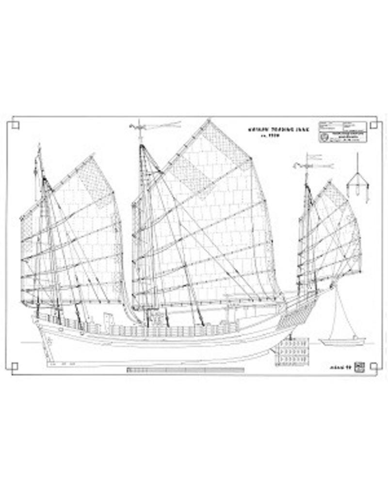 MBT Hainan handelsjonk - Bouwtekening Schaal 1 : 30 (10.00.032)