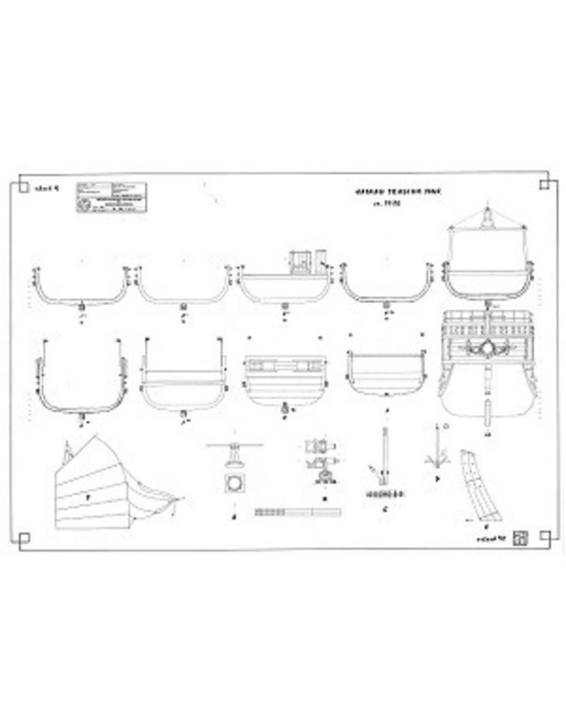 MBT Hainan handelsjonk - Bouwtekening Schaal 1 : 30 (10.00.032)