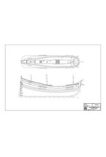 MBT Fluyt ship, Northern voyage "Red Lion" - (Witsen LX) - Construction Drawing Scale 1 : 75 (10.00.033)