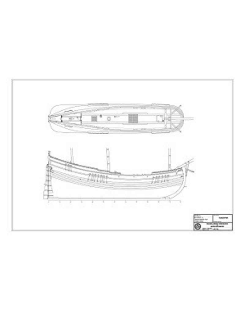 NVM 10.00.033 Fluitschip, Noordvaarde "Roode Leeuw" - (Witsen LX)