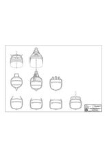 MBT Fluyt ship, Northern voyage "Red Lion" - (Witsen LX) - Construction Drawing Scale 1 : 75 (10.00.033)