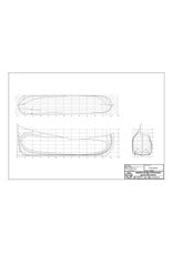 MBT Fluyt ship, Northern voyage "Red Lion" - (Witsen LX) - Construction Drawing Scale 1 : 75 (10.00.033)