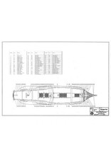 MBT Flute ship "Delfshaven" circa 1668 - Construction plan Scale 1 : 75 (10.00.034)