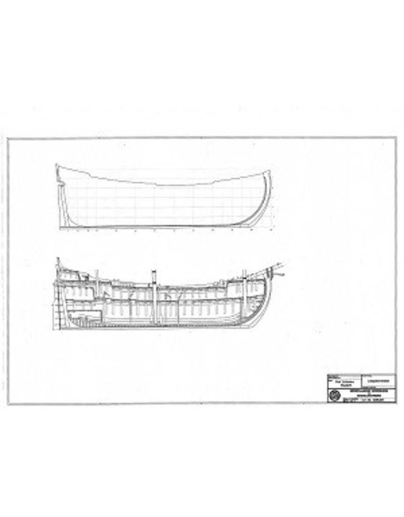 MBT Fluyt "Catharina Elizabeth" - Building Plan Scale 1 : 75 (10.00.035)