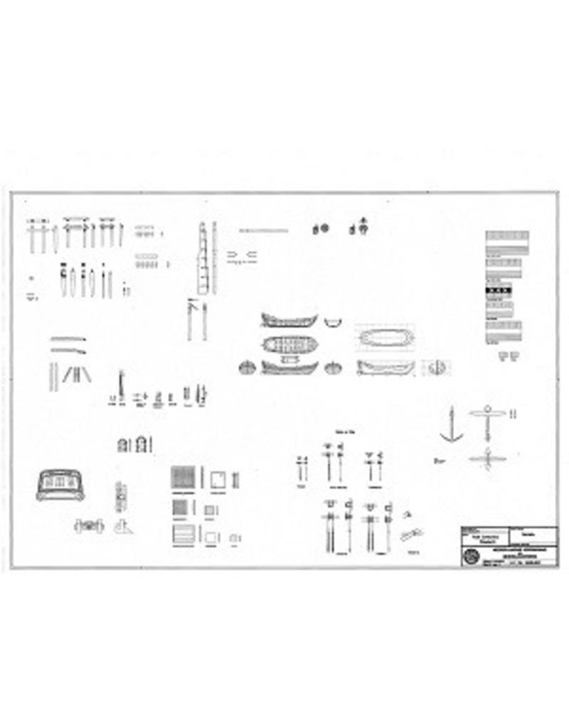 MBT Fluyt "Catharina Elizabeth" - Building Plan Scale 1 : 75 (10.00.035)