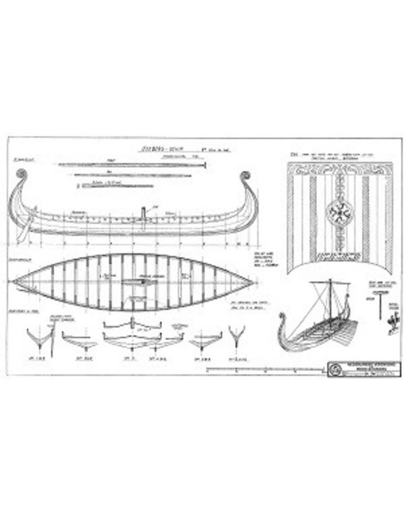 MBT "Oseberg Ship" Viking Ship (8th century) - Construction Drawing Scale 1 : 50 (10.01.005)