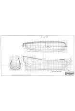 MBT "7 Provinces" (1665) (II); Hull Plan - Construction Drawing Scale 1:50 (10.01.006)