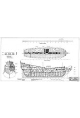 MBT "7 Provinces" (1665) (II); Hull Plan - Construction Drawing Scale 1:50 (10.01.006)