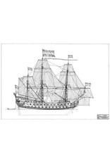 MBT 10.01.006B "7 Provincien" (1665) (II) zeil- en tuigageplan