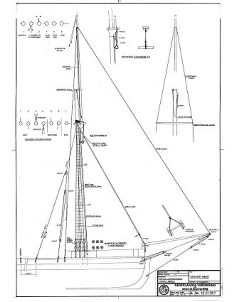 NVM 10.01.007 Fork Kanonenboot, großes Modell (1821)