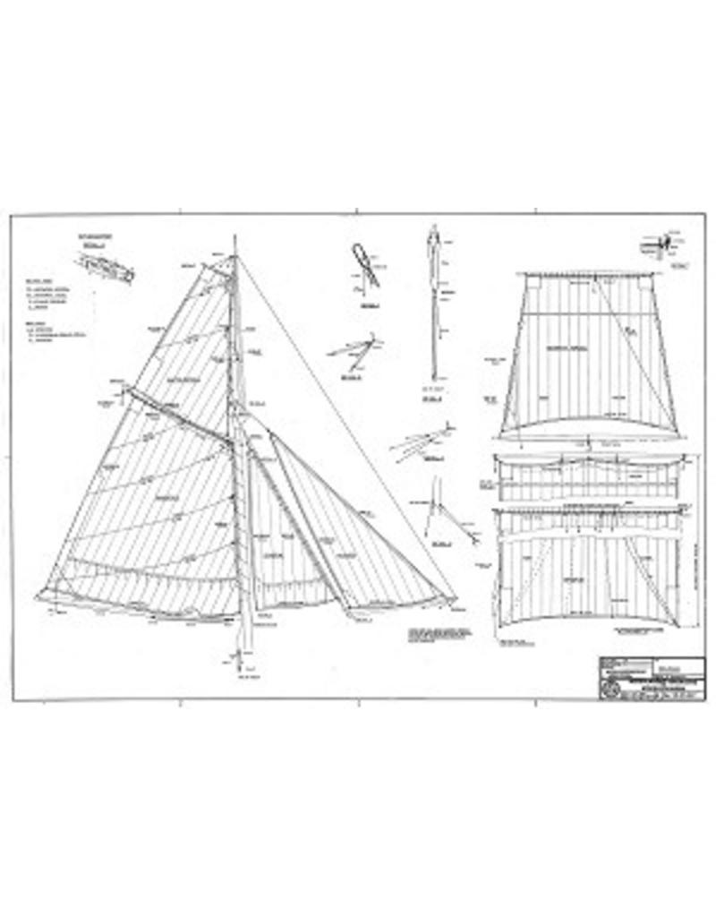 MBT 10.01.007 Gaffel kanonneerboot, groot model (1821)