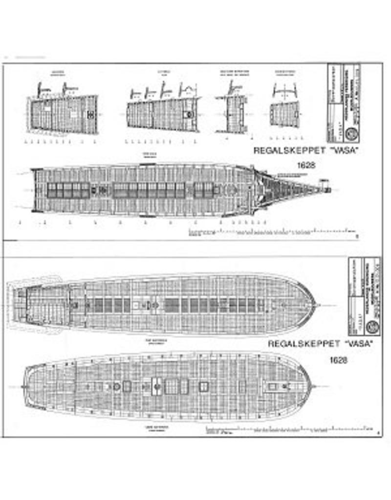 MBT "Wasa", Swedish warship (1628) - Construction Drawing Scale 1 : 100 (10.01.009)