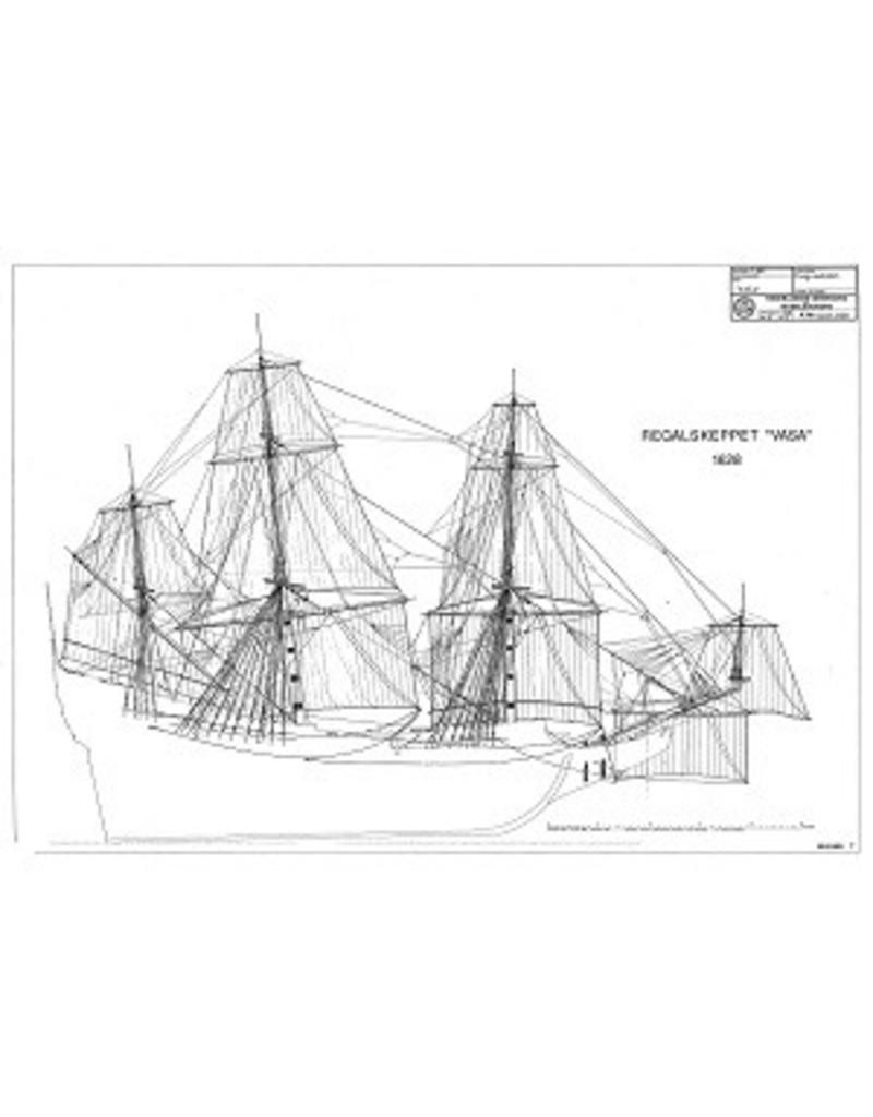 MBT "Wasa", Swedish warship (1628) - Construction Drawing Scale 1 : 100 (10.01.009)