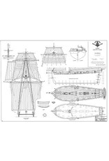 MBT French war cutter of 19 guns (early 19th century) - Construction drawing Scale 1 : N/A (10.01.010)