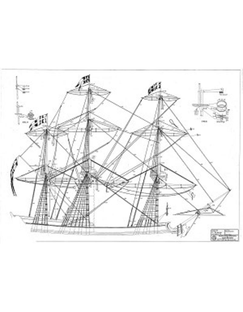 MBT 18th-century warship - Construction Drawing Scale 1 : 50 (10.01.012)