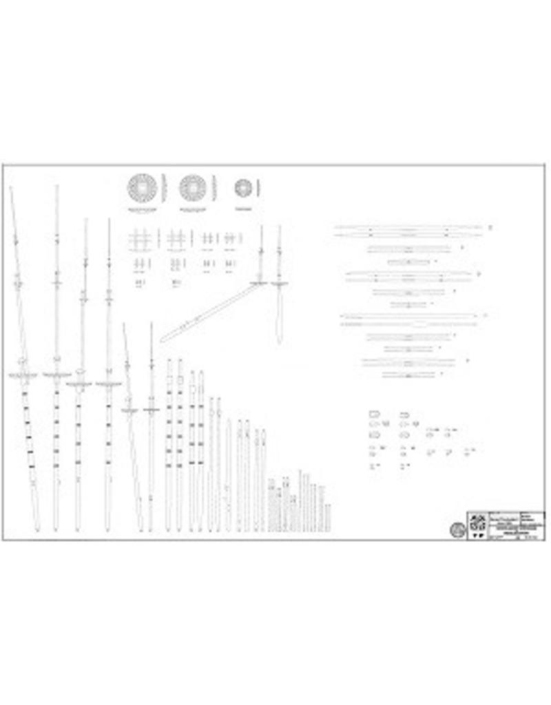 MBT "7 Provinces" (1665) (I) - formerly "St Jan Baptista" - Construction plan Scale 1 : 75 (10.01.014)