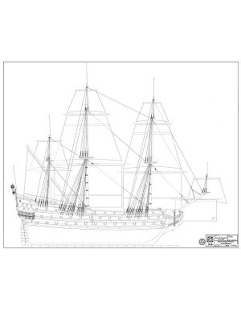 MBT "7 Provincien" (1694) - Construction Drawing Scale 1 : 75 (10.01.015)