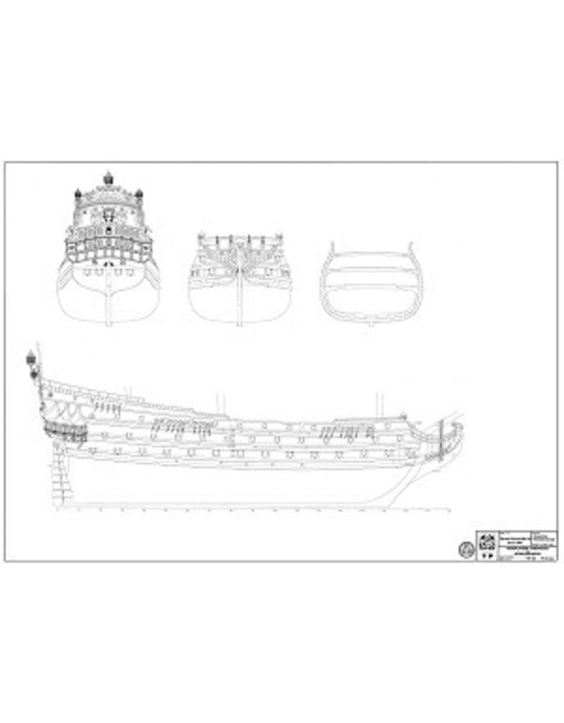 MBT "7 Provincien" (1694) - Construction Drawing Scale 1 : 75 (10.01.015)