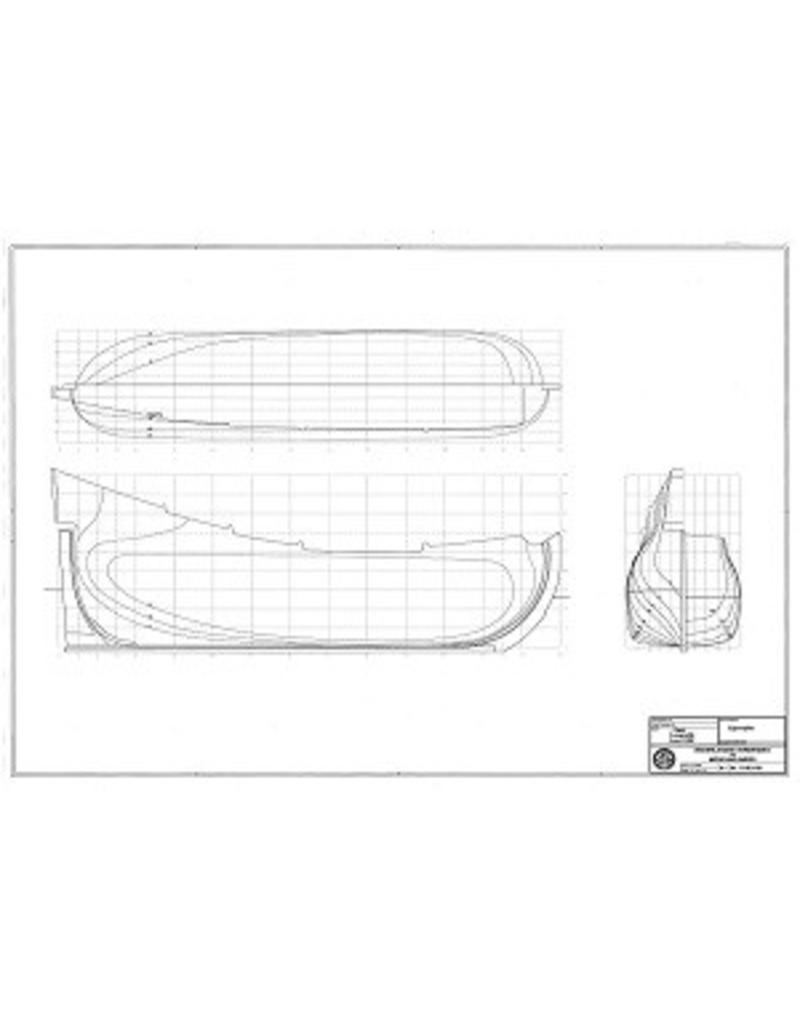 MBT Fluyt "Langewijk" (1682) - Construction Drawing Scale 1 : 75 (10.01.018)