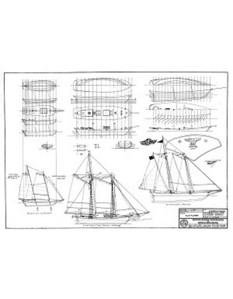 NVM 10.02.006 3 amerikanischen Küsten Schoner; Mitte des 19. Jahrhunderts