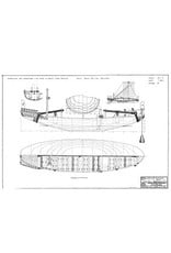 MBT Egyptian barque (c. 2500 BC) – Construction plan, scale 1:50 (10.02.008)