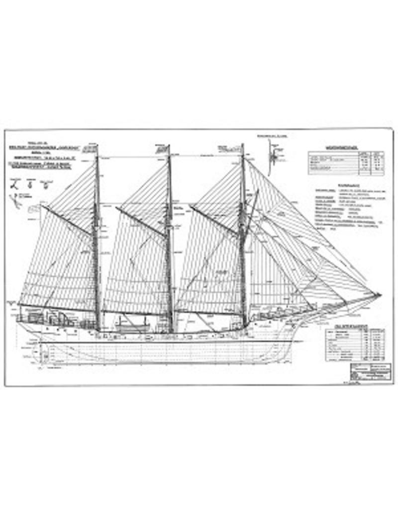 MBT Three-masted schooner "Oosterdiep" - Construction Drawing Scale 1 : 50 (10.02.016)
