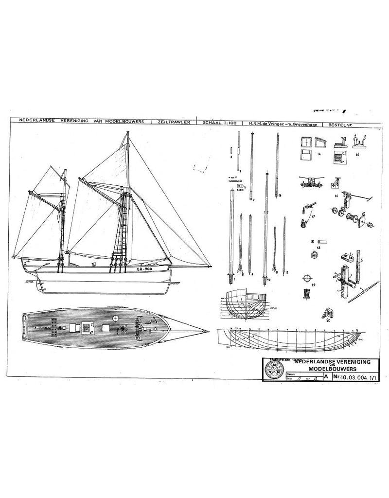 MBT 10.03.004 Englischer Segeltrawler (19. Jahrhundert)