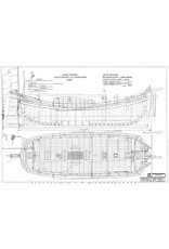 MBT Gaffelvisschuit "Jonge Marinus" - Bouwtekening Schaal 1 : 20 (10.03.012A)