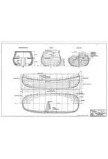 MBT Gaffel fishing boat "Jonge Marinus" - Construction Drawing Scale 1 : 40 (10.03.012B)