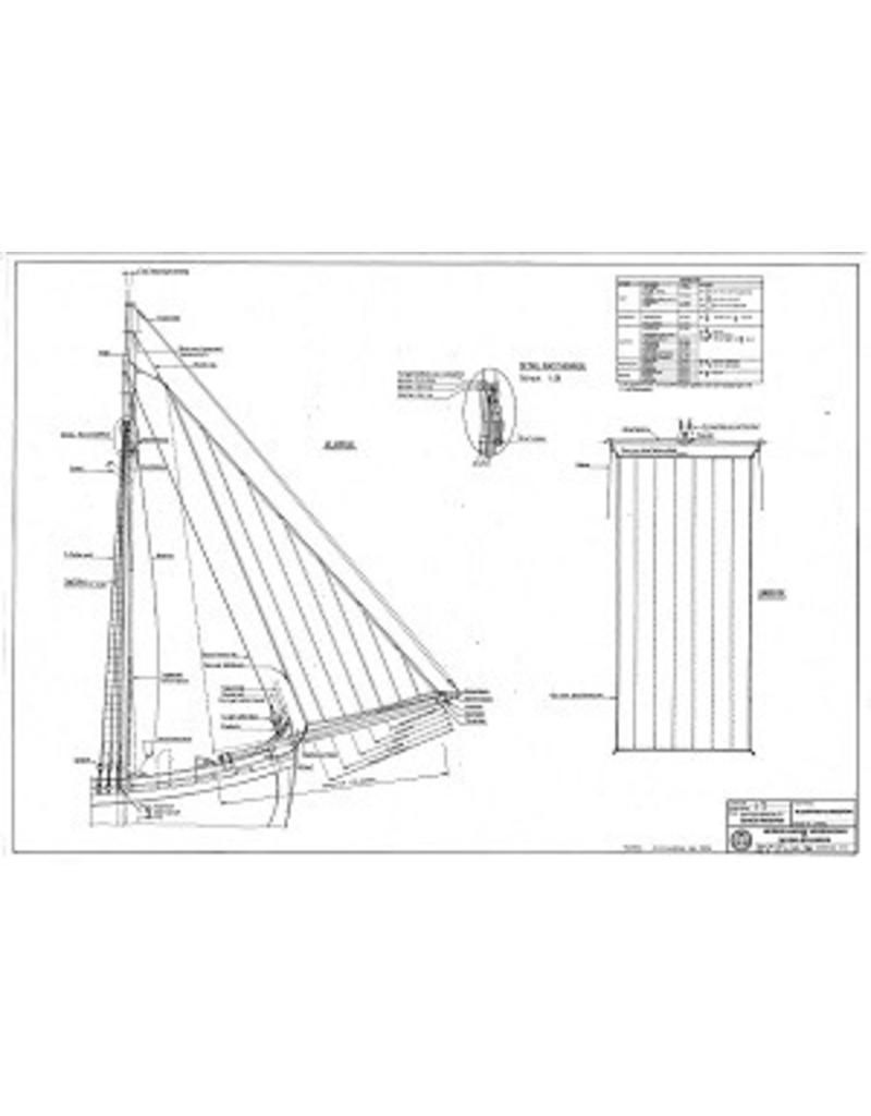 NVM 10.03.012B gaffelvisschuit "Jonge Marinus"