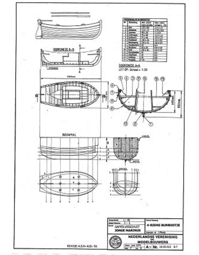 MBT 10.03.012B gaffelvisschuit "Jonge Marinus"