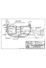 MBT Gaffel fishing boat "Jonge Marinus" - Construction Drawing Scale 1 : 40 (10.03.012B)