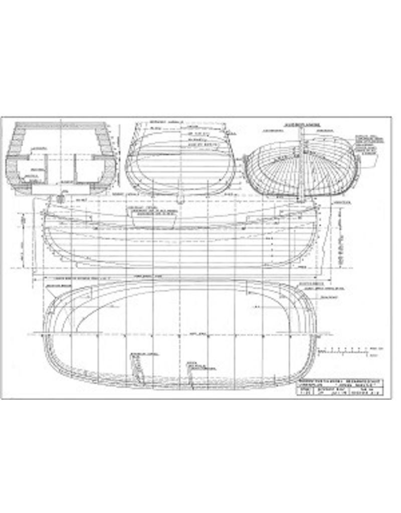 MBT Eel fishing boat "Jonge Neeltje" - Construction Drawing Scale 1 : 20 (10.03.013A)