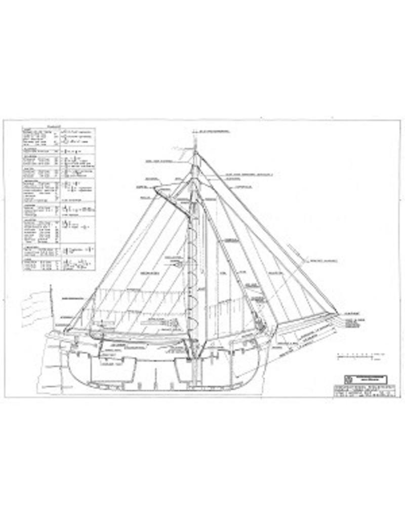 MBT Eel fishing boat "Jonge Neeltje" - Construction Drawing Scale 1 : 20 (10.03.013A)