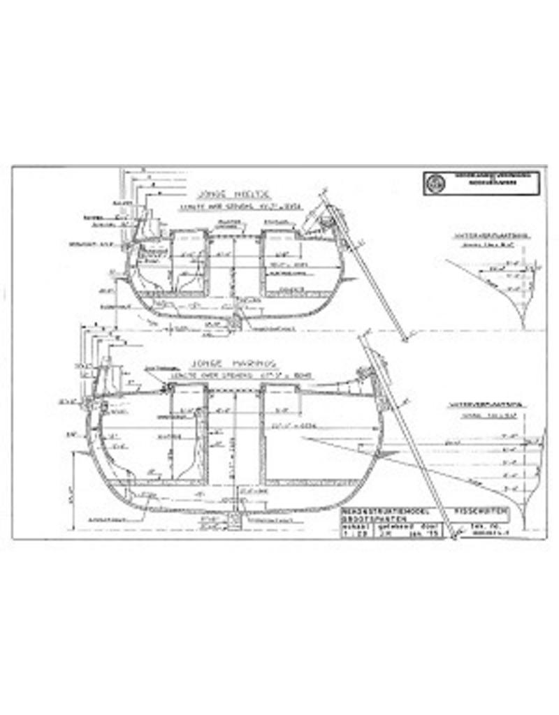 MBT Eel fishing boat "Jonge Neeltje" - Construction Drawing Scale 1 : 20 (10.03.013A)
