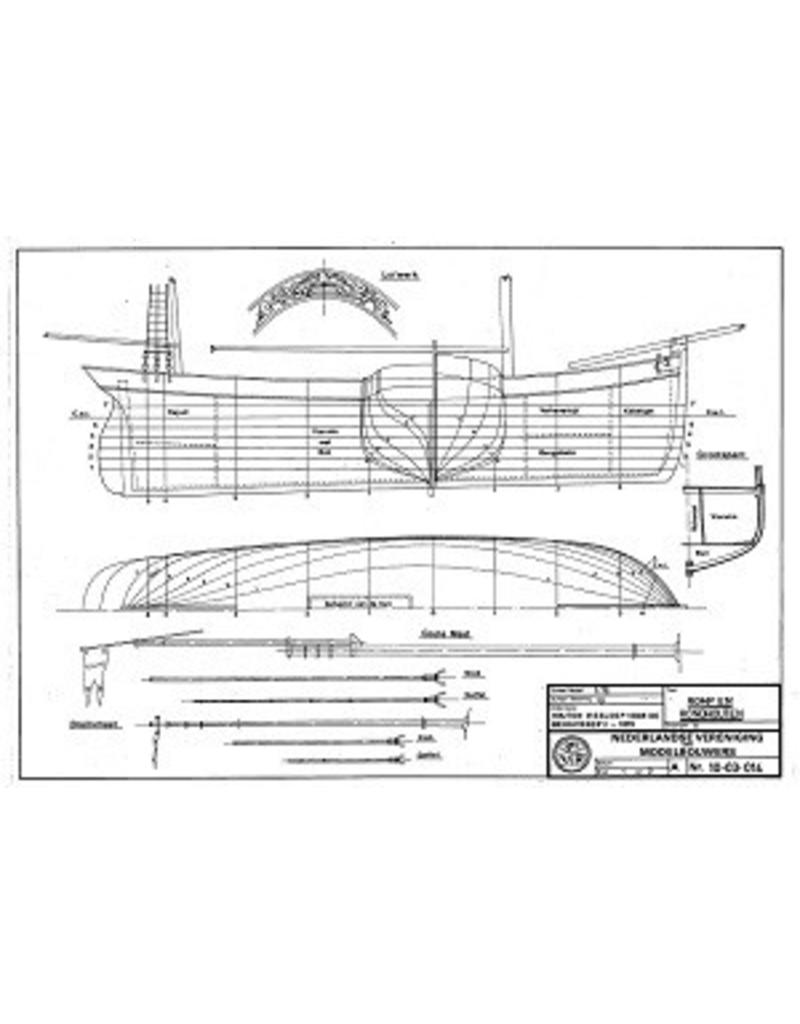 NVM 10.03.014 houten vissloep van de beugvisserij (1876)