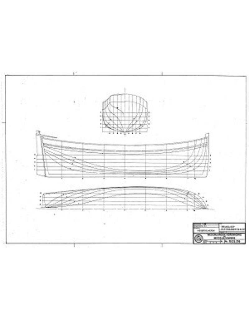 MBT Beugsloep "Vertrouwen" MD28 (1886) - Bouwtekening Schaal 1 : 56 (10.03.016)