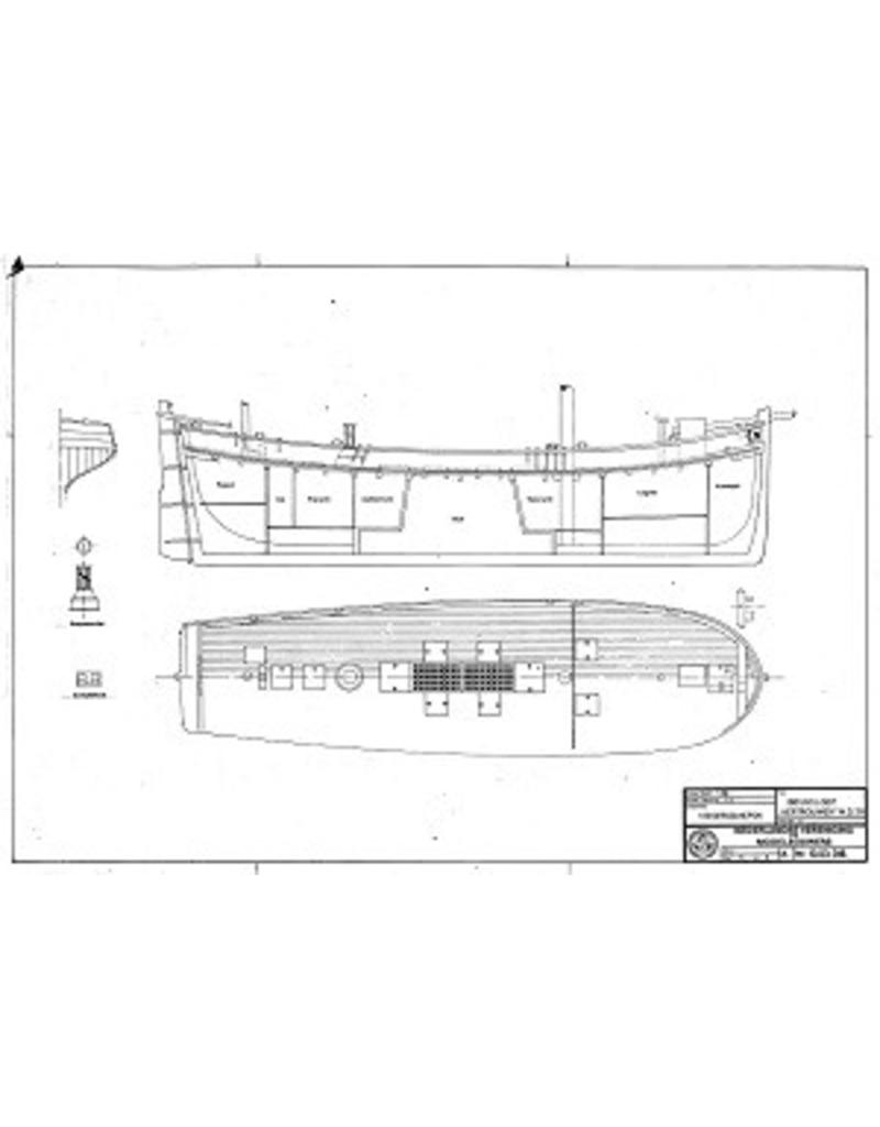 MBT Beugsloep "Vertrouwen" MD28 (1886) - Bouwtekening Schaal 1 : 56 (10.03.016)