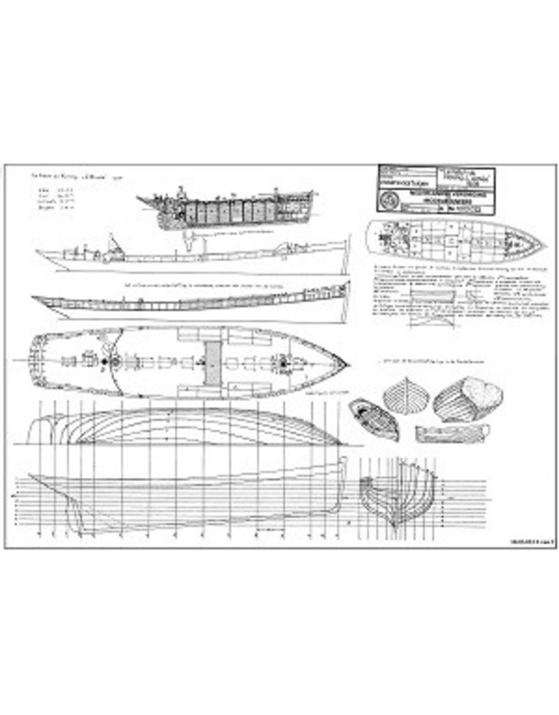 MBT French herring lugger "l?Aimee" (1908) - Construction Drawing Scale 1 : 100 (10.03.023)