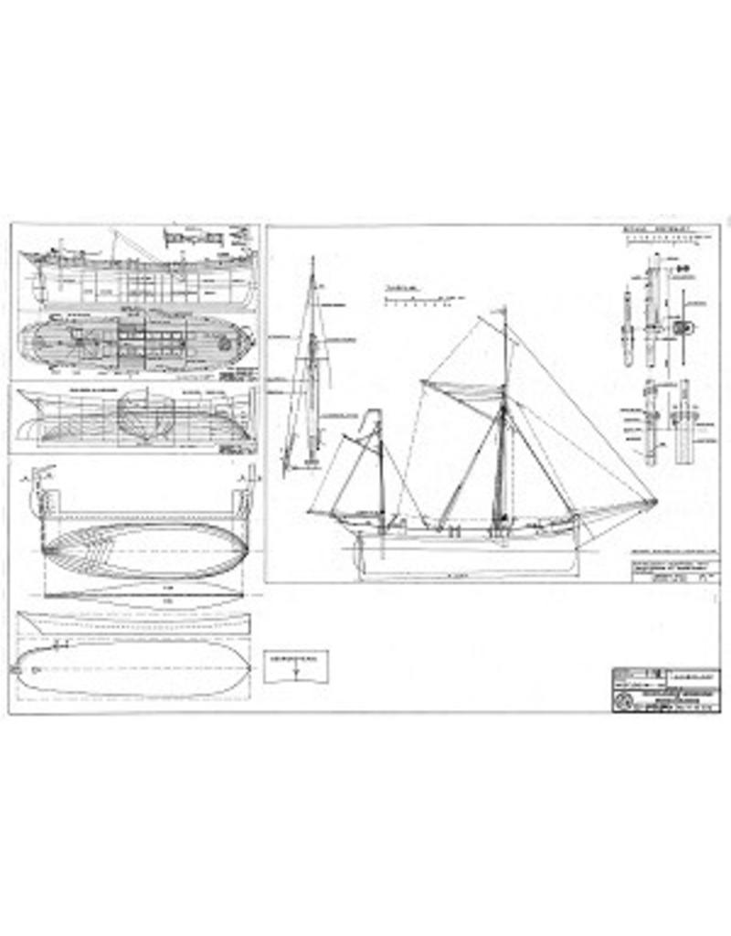 MBT Logger Sloop - Construction Drawing Scale 1 : 44 (10.03.026)