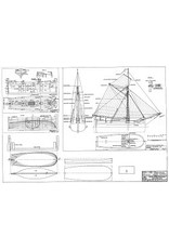 MBT Middelharnis Sloop "Volharding" - Construction Drawing Scale 1 : 44 (10.03.028)