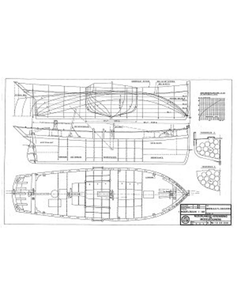 MBT Three-masted logger - Building Plan Scale 1 : 44 (10.03.030)